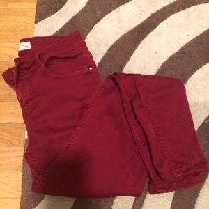 Zara Trafaluc Red Skinny Jeans size 2
